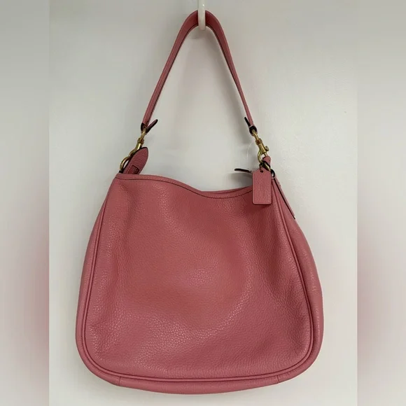 COACH NWOT Pebble Leather Cary Shoulder Bag in Bubblegum - Picture 5 of 12